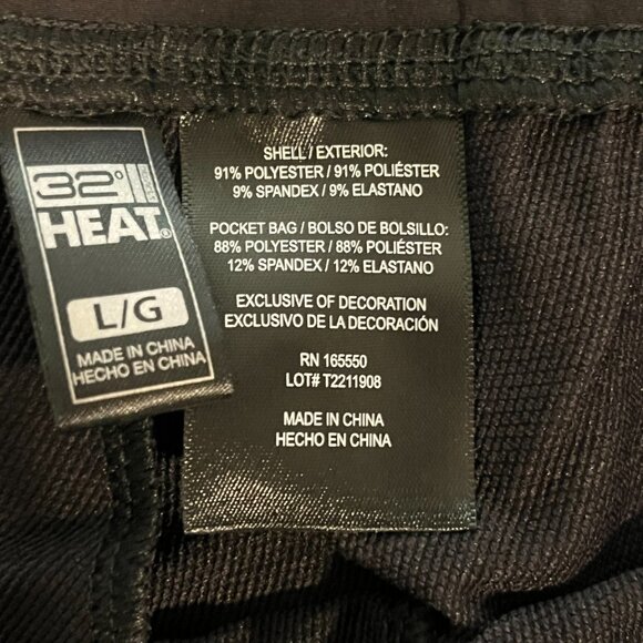 32 DEGREES Heat Men's Performance Jogger Pants Black Size Large - Picture 3 of 6